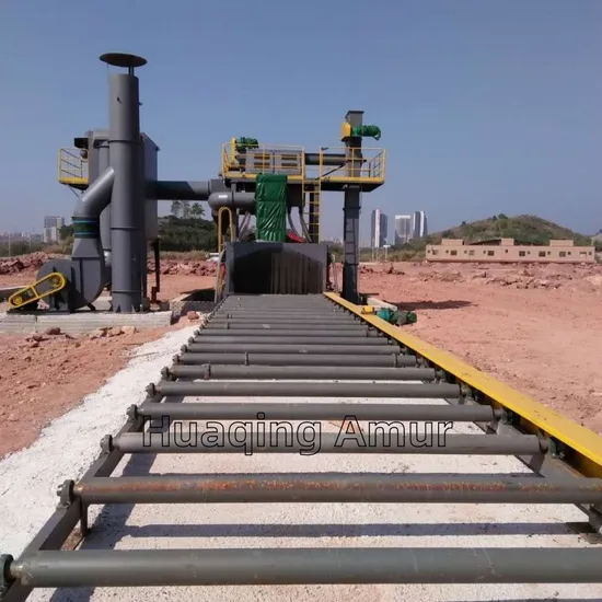 Steel Plate, H Beam, I Beam Cleaning Roller Conveyor Shot Blasting Machine
